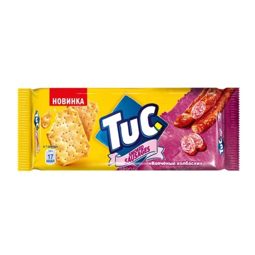 Крекер ТУК (TUC) со вкусом копч.колбаски  100гр