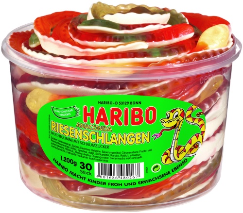 Жевательный мармелад HARIBO "Змейки" 1200 гр 