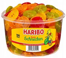 Haribo Фруктовые улитки жевательные конфеты, 1,2 кг